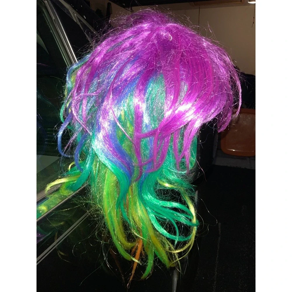 Halloween‎ Rainbow Wig Colorful Costume Cosplay Party Funky Hair women's
